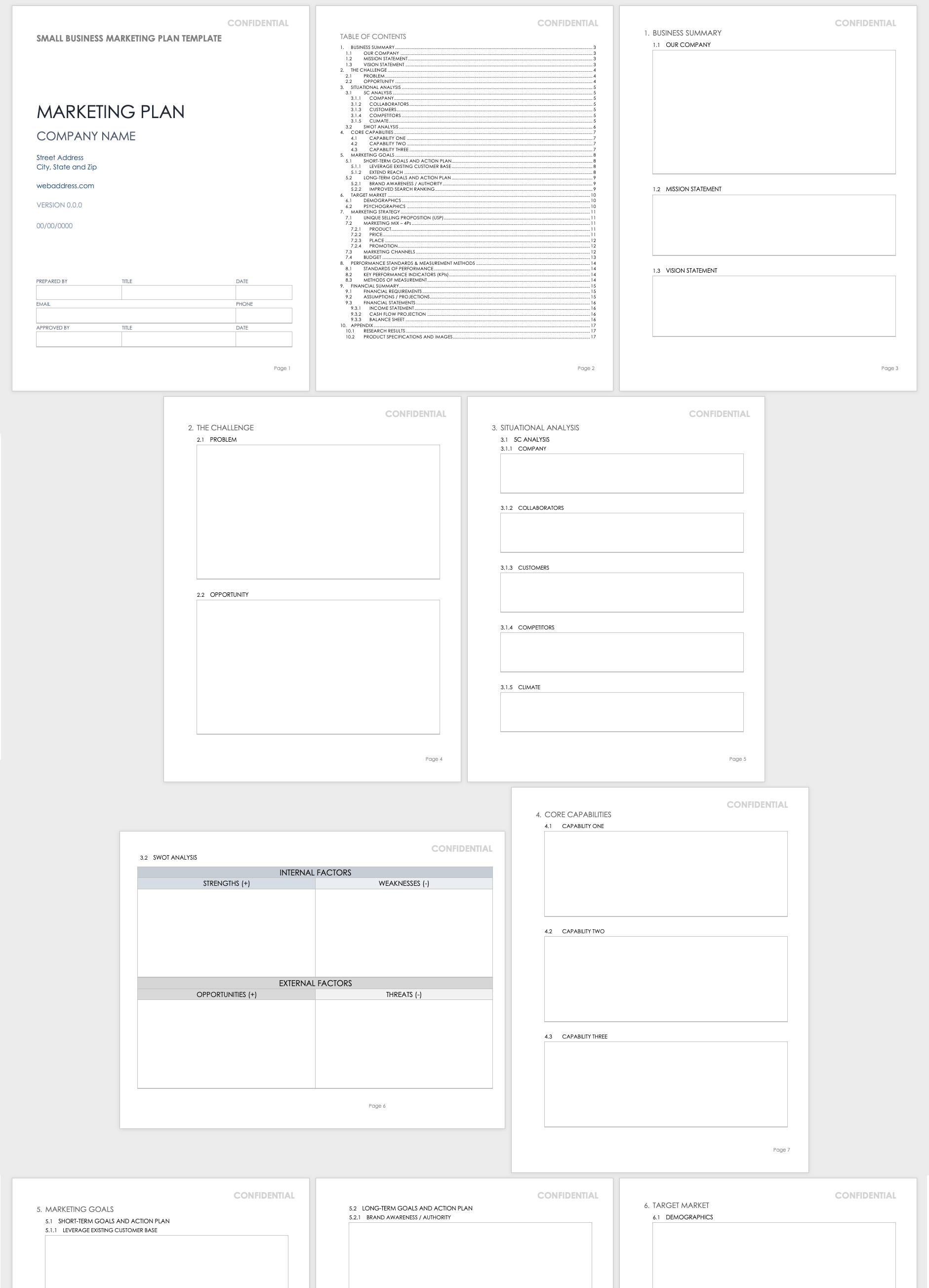 Small Business Marketing Plan Template