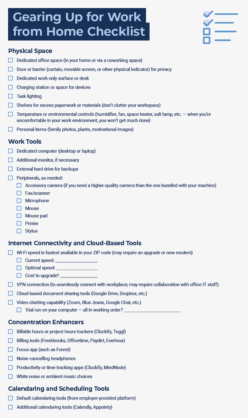 Gearing Up for Work from Home