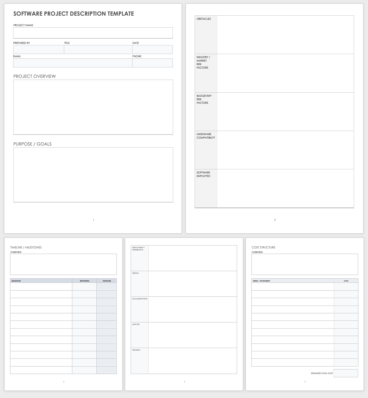 Software Project Description Template