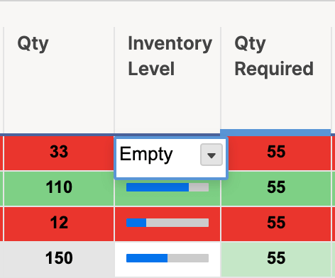 Manually Enter Progress Status