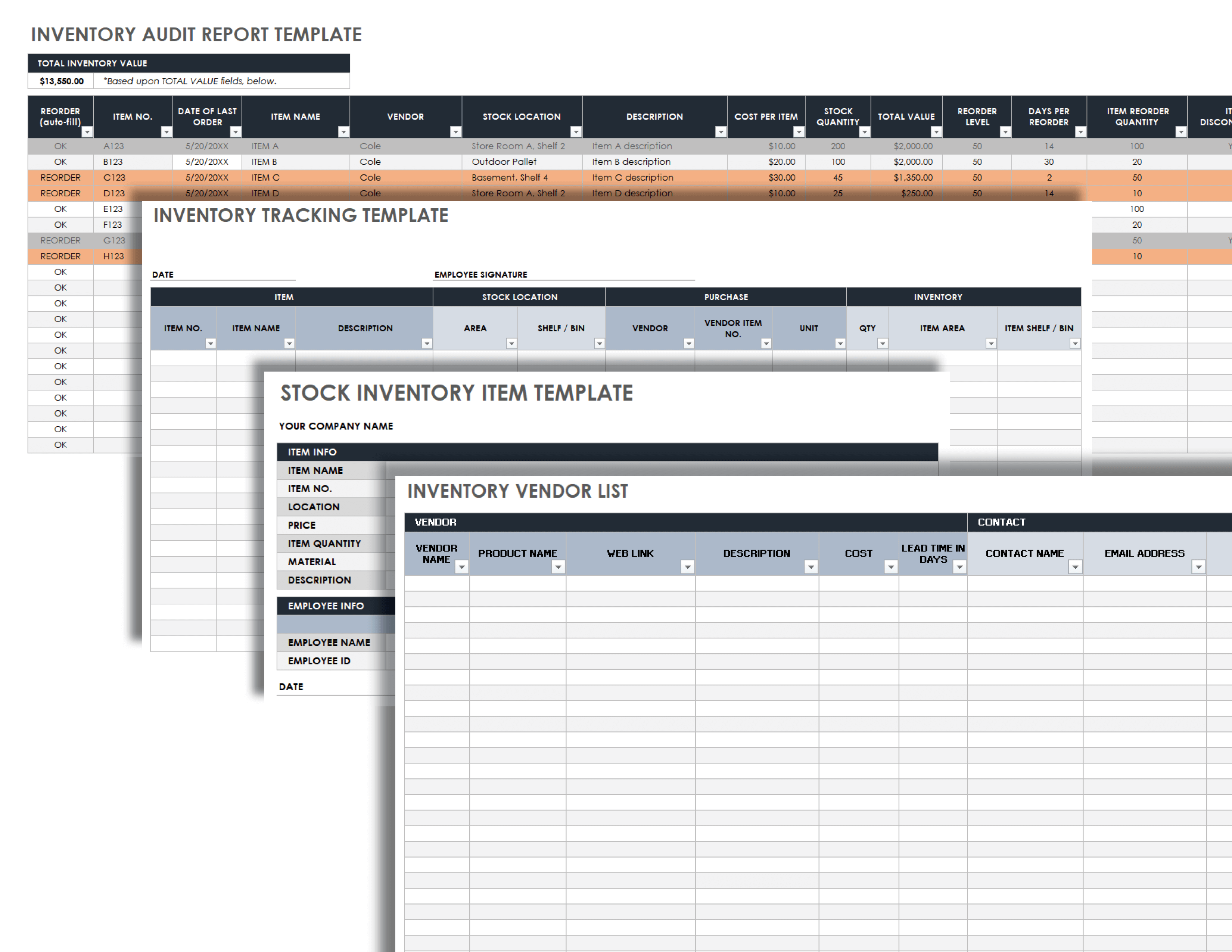 Inventory Audit Report Template