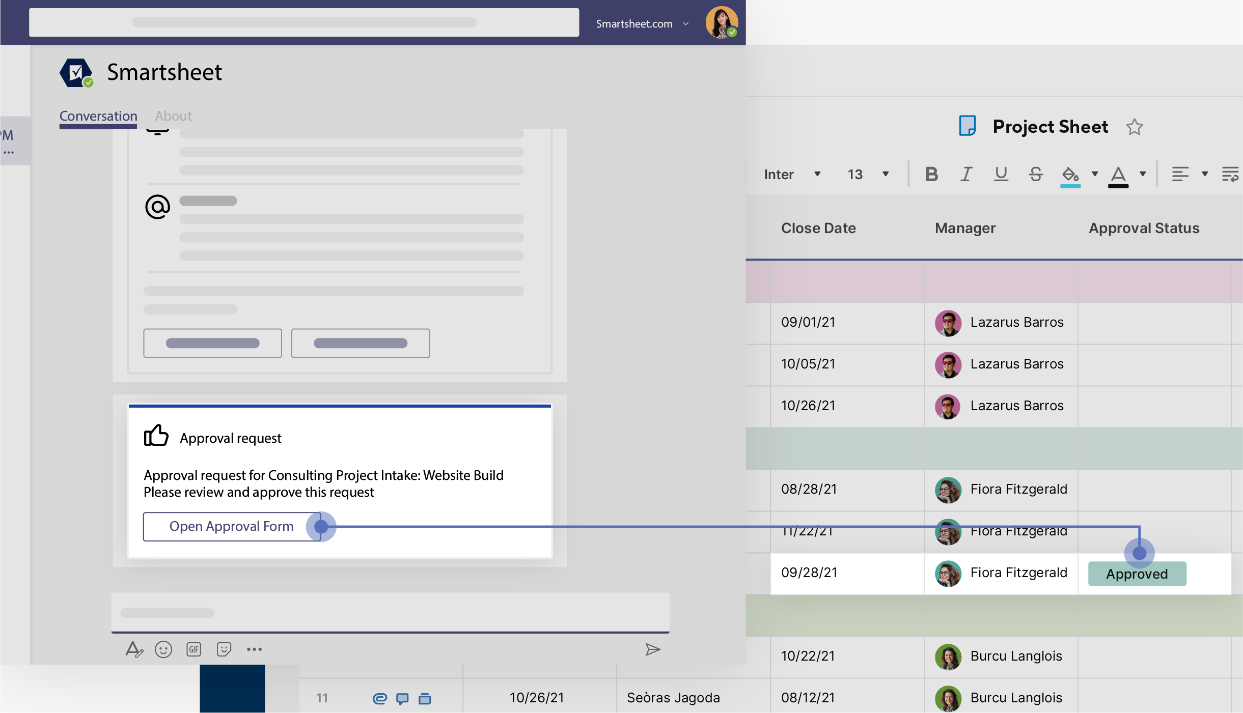 Microsoft Teams Smartsheet Approval Workflow