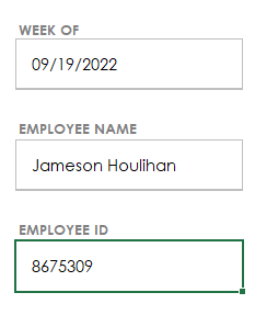 Timesheet ID