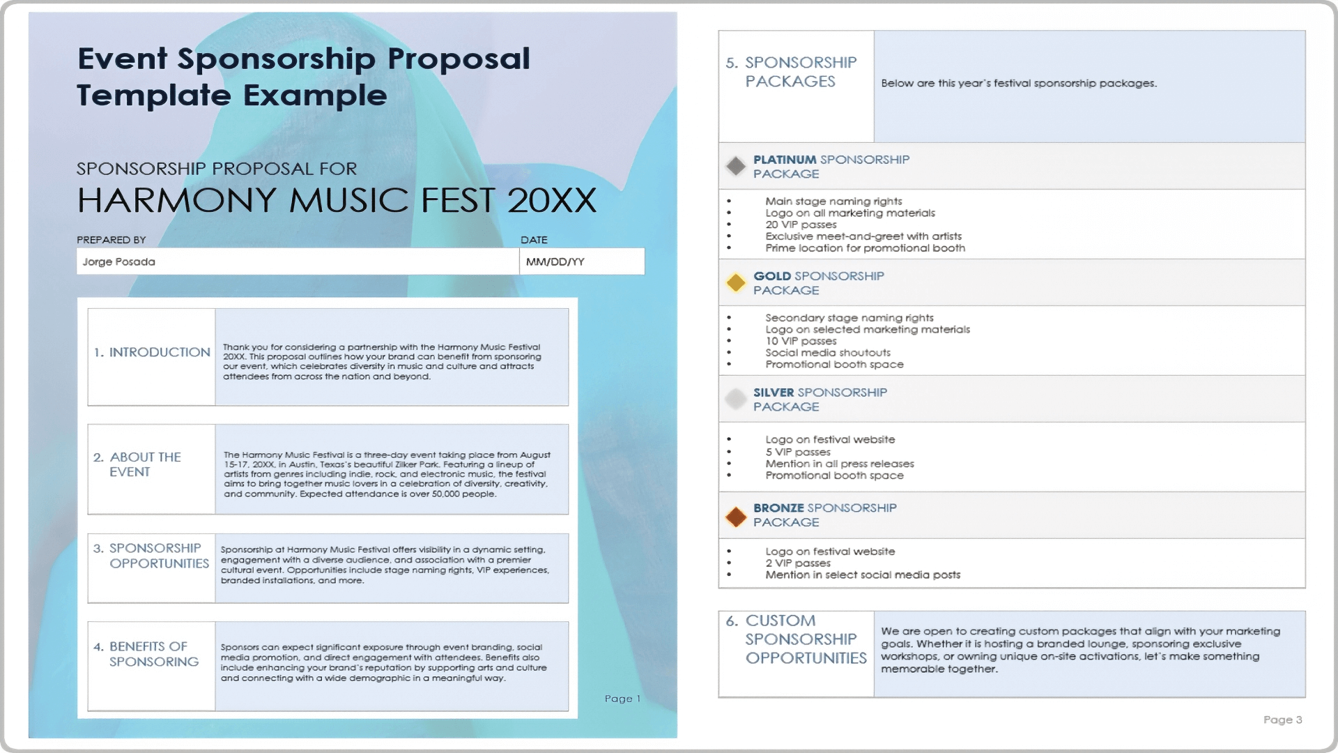 Event Sponsorship Proposal Template