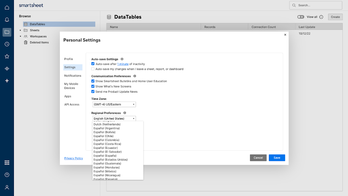 DataTable Localization 2