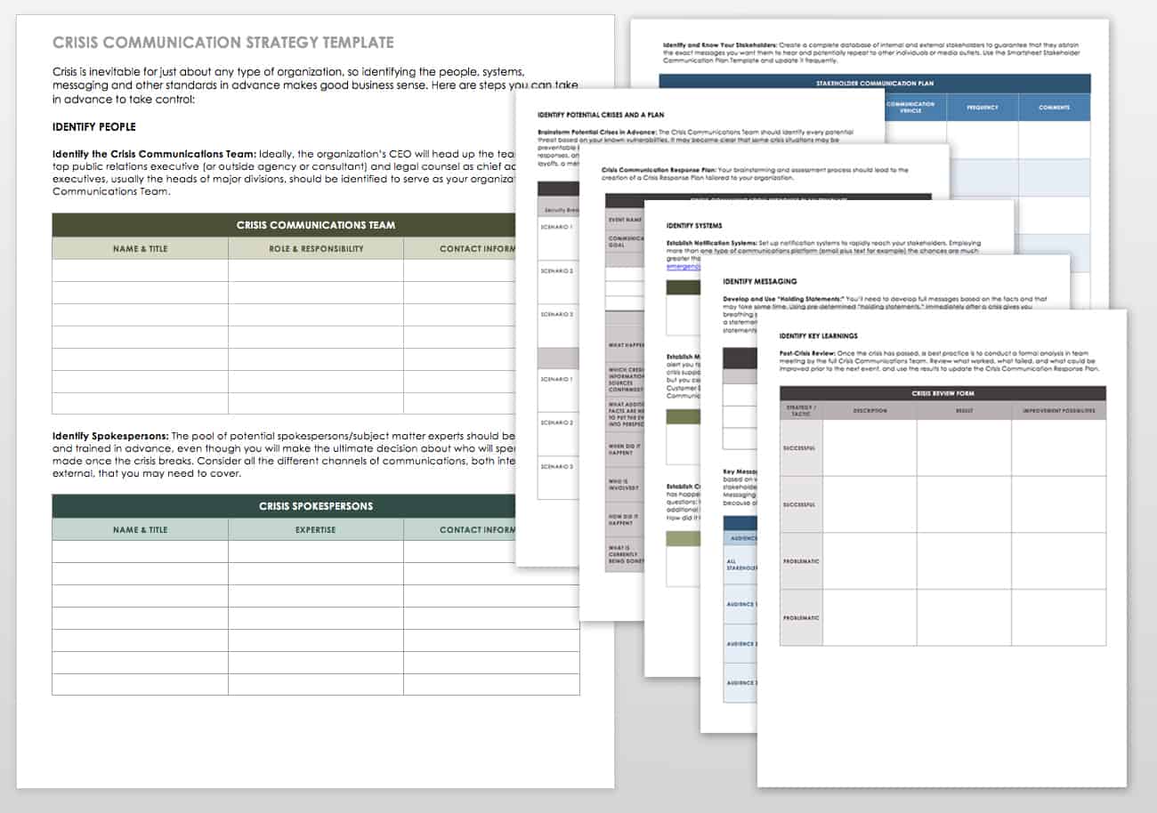 Crisis Communication Strategy Template