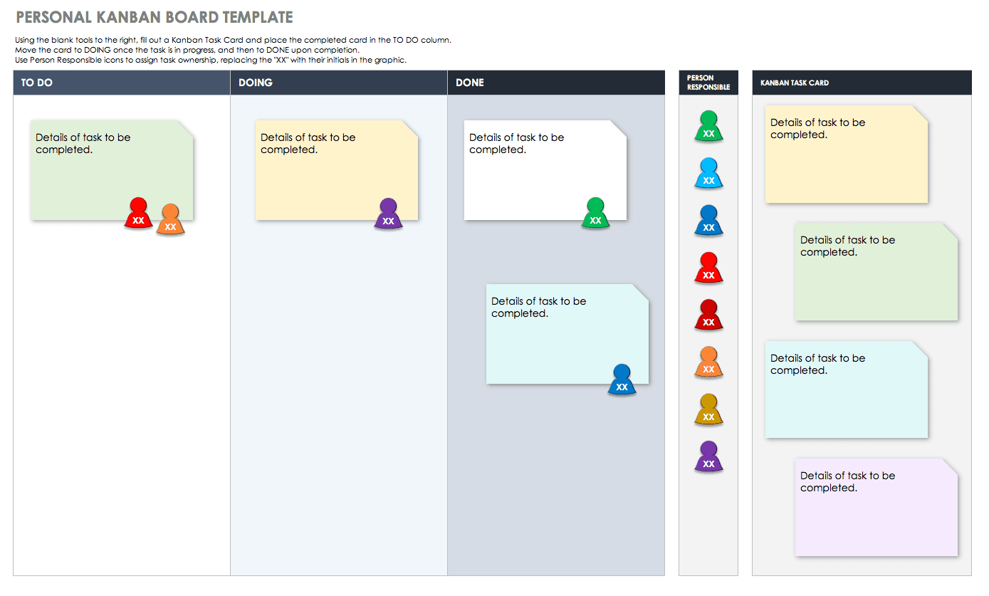 Personal Kanban Board Template