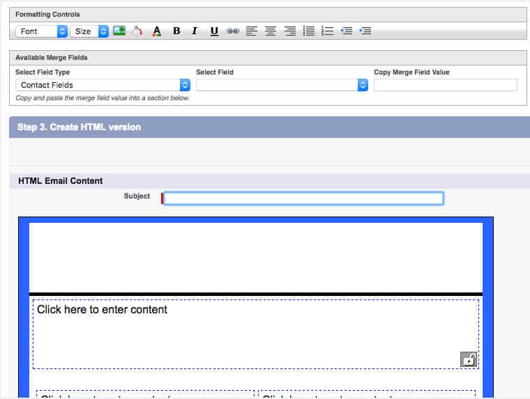 salesforce formatting controls