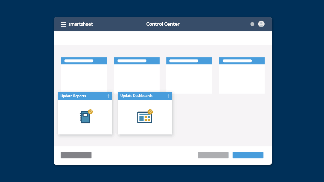 Smartsheet Control Center Global Updates